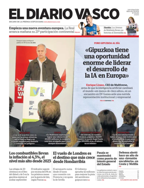 Cover of Diario Vasco (Alto Urola)