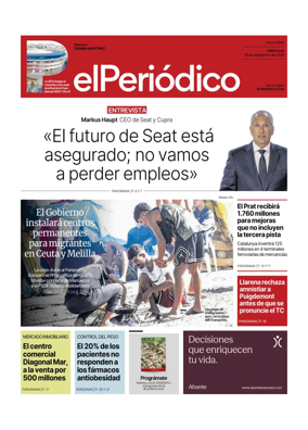 Cover of El Periodico - Castellano