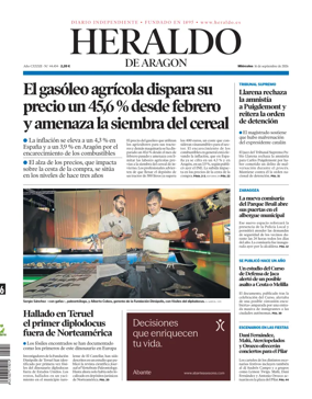 Cover of Heraldo de Aragon