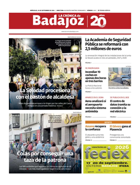 Cover of La Cronica de Badajoz BE