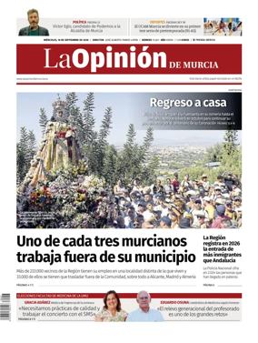 Cover of La Opinion de Murcia