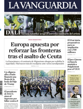 Cover of La Vanguardia (1st Edition)