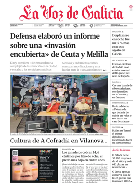 Cover of La Voz de Galicia (Arousa)