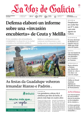 Cover of La Voz de Galicia (Barbanza)