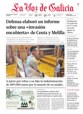 Cover of La Voz de Galicia (Deza)