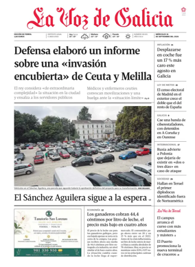 Cover of La Voz de Galicia (Ferrol)