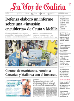 Cover of La Voz de Galicia (Viveiro)