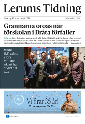 Cover of Lerums Tidning