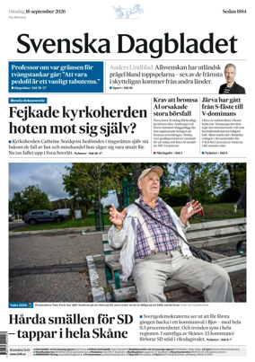Cover of Svenska Dagbladet