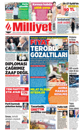 Cover of Milliyet