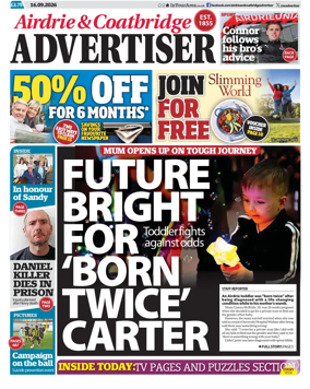 Cover of Airdrie & Coatbridge Advertiser