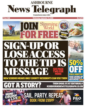 Cover of Ashbourne News Telegraph
