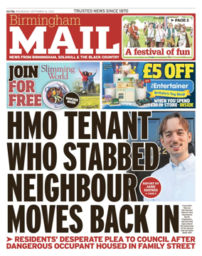 Cover of Birmingham Mail