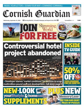 Cover of Cornish Guardian (Newquay & the North Coast)