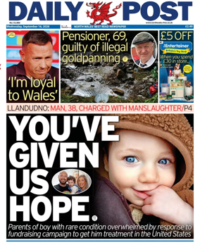 Cover of Daily Post (North Wales)