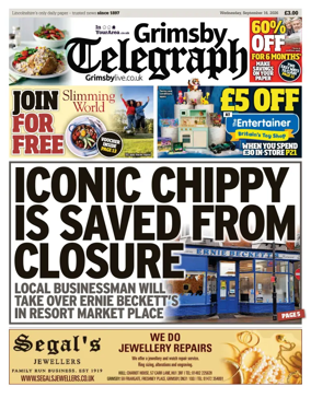 Cover of Grimsby Telegraph