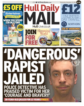 Cover of Hull Daily Mail