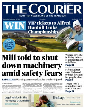 Cover of The Courier & Advertiser (Fife Edition)