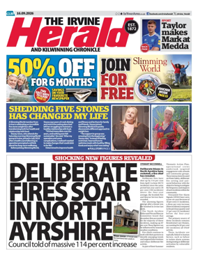 Cover of The Irvine Herald and Kilwinning Chronicle
