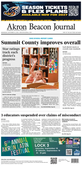 Cover of Akron Beacon Journal