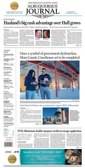 Cover of Albuquerque Journal