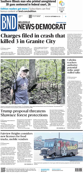Cover of Belleville News-Democrat