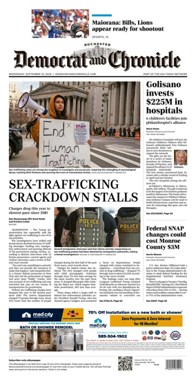 Cover of Democrat and Chronicle
