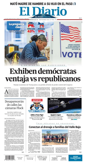 Cover of El Diario de El Paso