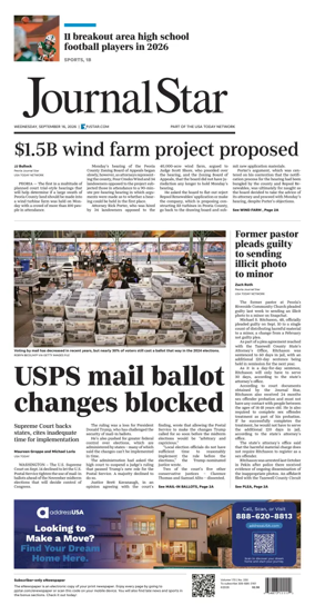 Cover of Journal Star (Peoria)