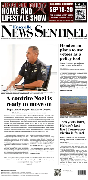 Cover of Knoxville News Sentinel