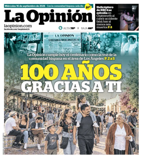 Cover of La Opinion