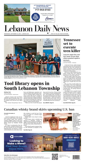 Cover of Lebanon Daily News
