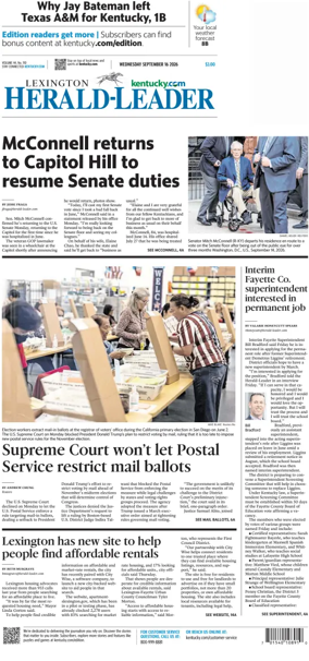 Cover of Lexington Herald-Leader