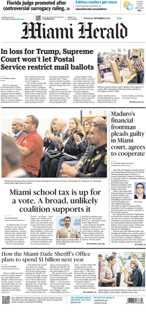 Cover of Miami Herald