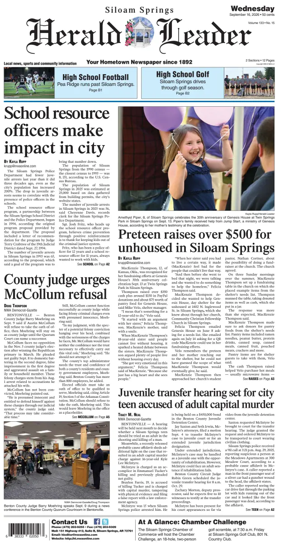 Cover of Siloam Springs Herald Leader