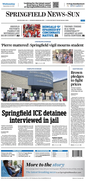 Cover of Springfield News-Sun