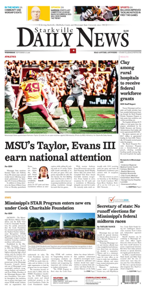 Cover of Starkville Daily News