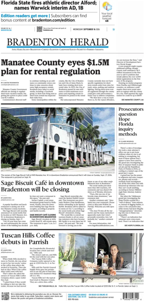 Cover of The Bradenton Herald