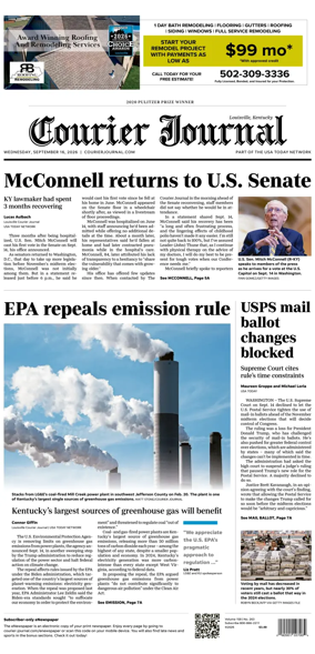 Cover of The Courier-Journal (Louisville)