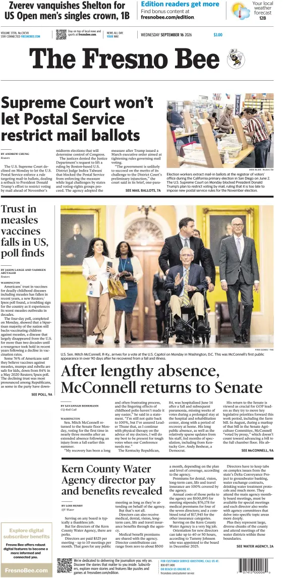 Cover of The Fresno Bee