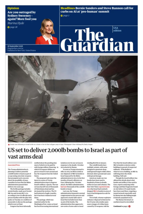 Cover of The Guardian (USA)