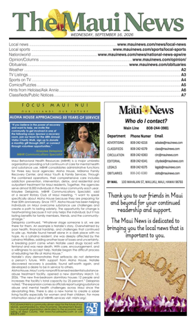 Cover of The Maui News