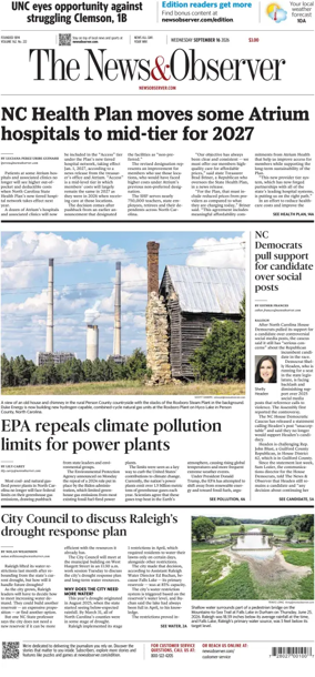 Cover of The News & Observer
