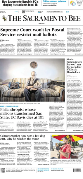 Cover of The Sacramento Bee