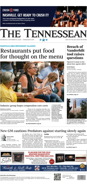Cover of The Tennessean