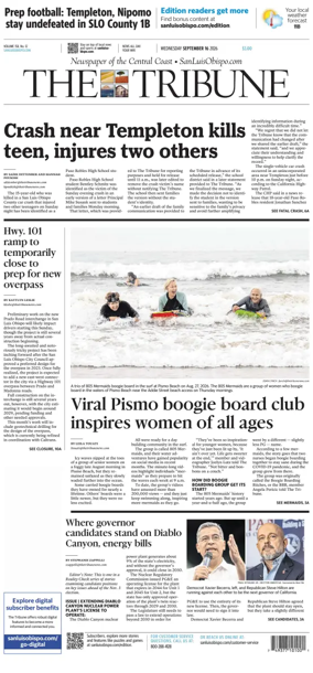 Cover of The Tribune (SLO)