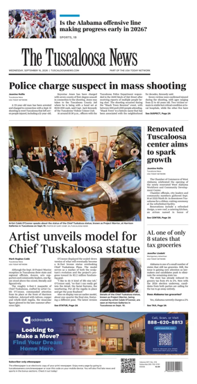 Cover of The Tuscaloosa News
