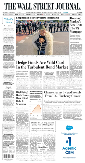 Cover of The Wall Street Journal