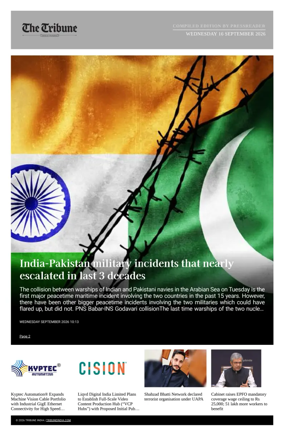 Cover of Tribune India - Compiled Edition