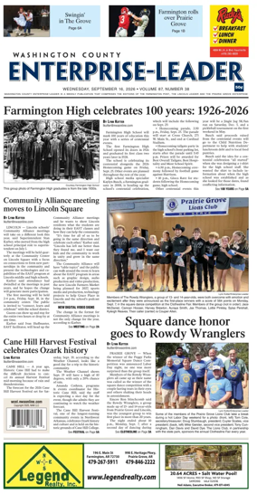 Cover of Washington County Enterprise-Leader